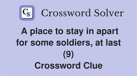 place apart crossword clue